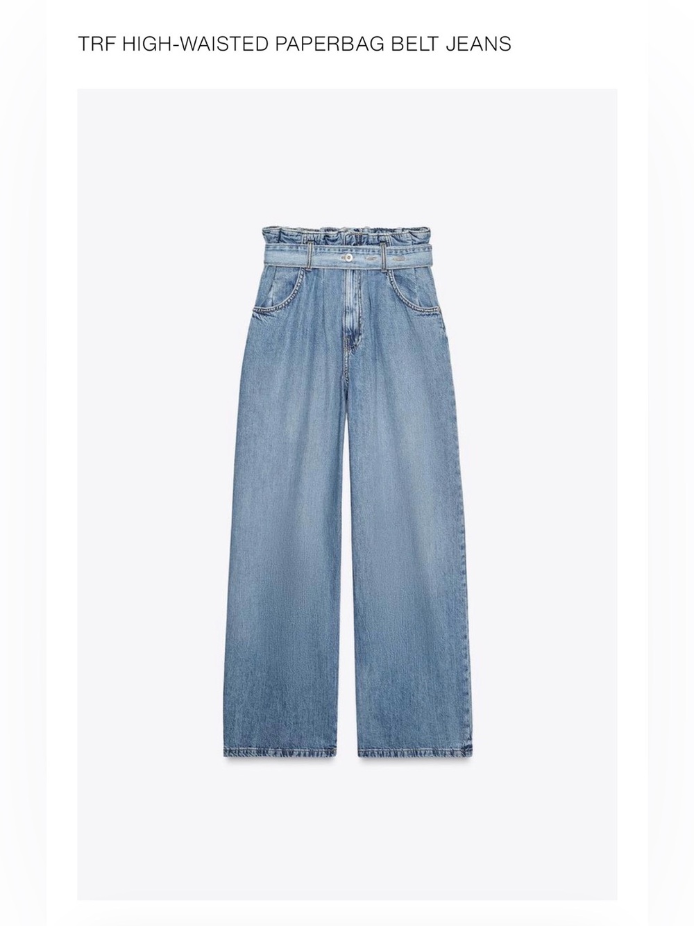 ZARA High Waisted Baggy Jeans